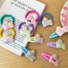 The 2024 new cute cartoon rabbit bb clip is a children's fashionable and versatile rabbit hair clip that won't damage hair bands or hair accessories details Picture